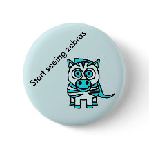 Commencez à voir le bouton de zèbres