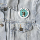 Badge Rond 5 Cm Comment ça va accrocher Possum Pu (En situation)