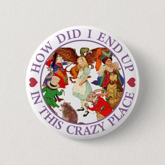 BADGE ROND 5 CM COMMENT J'AI FINI DANS CET ENDROIT FROID (Devant)