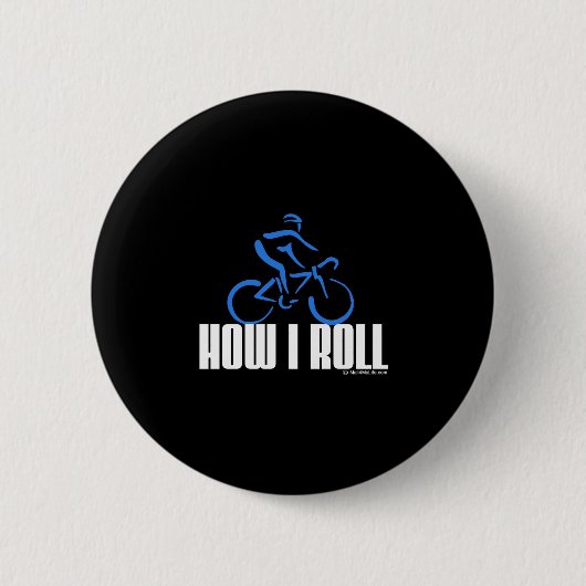 Badge Rond 5 Cm Comment je roule (Devant)