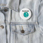Badge Rond 5 Cm Comment je roule (Boule de bowling) (En situation)