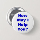 Badge Rond 5 Cm Comment peux j'aidez-vous (Devant & derrière)