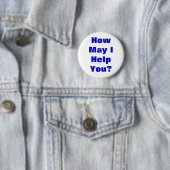 Badge Rond 5 Cm Comment peux j'aidez-vous (En situation)