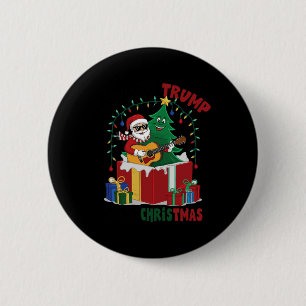 Badge Rond 5 Cm Comment Trump a sauvé Noël et le Christ des Fêtes