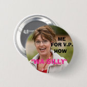 BADGE ROND 5 CM COMMENT, "WA-SILLY " (Devant & derrière)