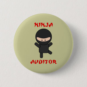 Badge Rond 5 Cm commissaire aux comptes de ninja