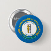 Badge Rond 5 Cm Commonwealth du Kentucky (Devant & derrière)