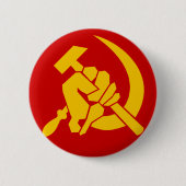BADGE ROND 5 CM COMMUNISME (Devant)
