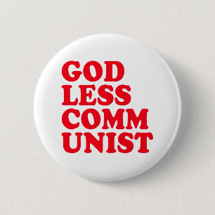 Badge Rond 5 Cm Communiste athée