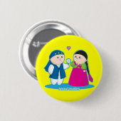 Badge Rond 5 Cm Compagnons de Séoul (Devant & derrière)