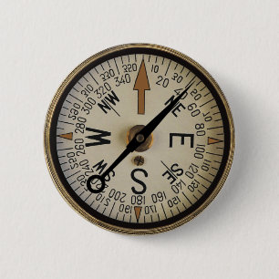 Badge Rond 5 Cm Compass Rose 1