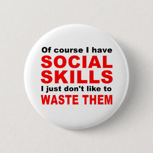 Badge Rond 5 Cm Compétences sociales