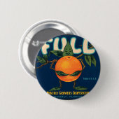 Badge Rond 5 Cm Complet - Étiquette orange (Devant & derrière)