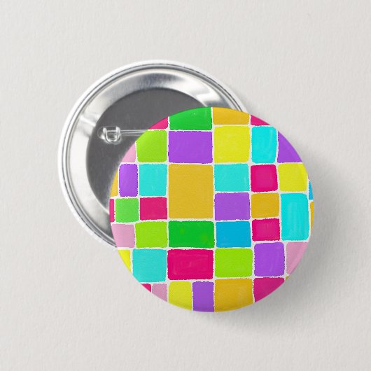 Badge Rond 5 Cm Composition en aquarelle (Devant & derrière)