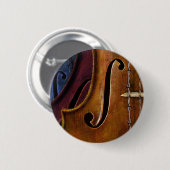 Badge Rond 5 Cm Composition en violon (Devant & derrière)