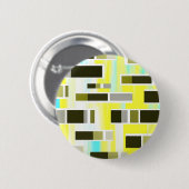 Badge Rond 5 Cm Composition jaune (Devant & derrière)