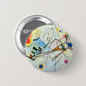 Badge Rond 5 Cm Composition VIII par Wassily Kandinsky (Devant & derrière)