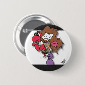 Badge Rond 5 Cm Compression de dragon de Cukini (Devant & derrière)