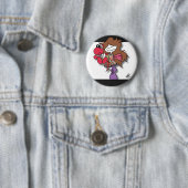 Badge Rond 5 Cm Compression de dragon de Cukini (En situation)