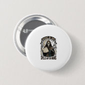 Badge Rond 5 Cm Comptable d'Halloween Sorcière Design de Faucheur (Devant & derrière)
