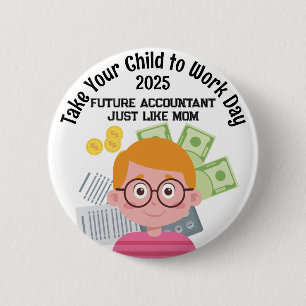 Badge Rond 5 Cm Comptable Garçon sur mesure Prenez votre enfant au