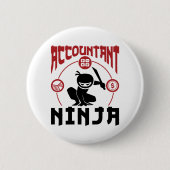 Badge Rond 5 Cm Comptable Ninja Comptabilité CPA (Devant)
