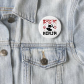 Badge Rond 5 Cm Comptable Ninja Comptabilité CPA (En situation)