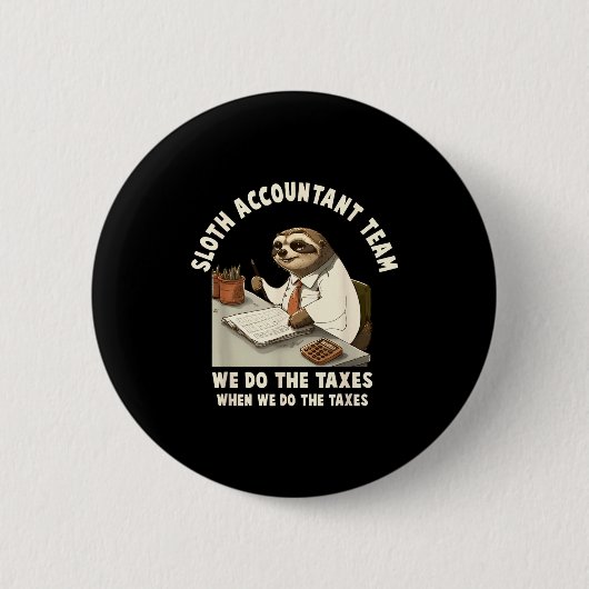 Badge Rond 5 Cm Comptable saison fiscale jour comptabilité fiscali (Devant)