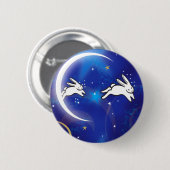 Badge Rond 5 Cm Compte des lapins (Devant & derrière)