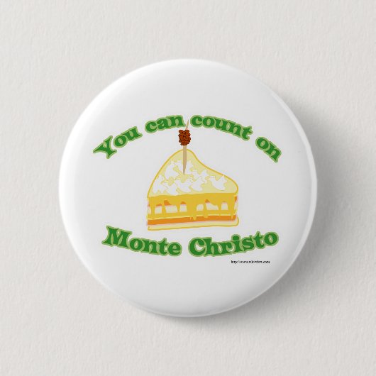 Badge Rond 5 Cm Compte sur Monte Christo (Devant)