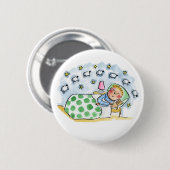 Badge Rond 5 Cm Compter les moutons (Devant & derrière)