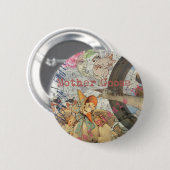Badge Rond 5 Cm Comptine de Mère l'Oye Conte de Fées (Devant & derrière)