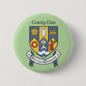 Badge Rond 5 Cm Comté Clare Button (Devant)