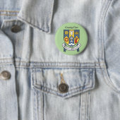 Badge Rond 5 Cm Comté Clare Button (En situation)