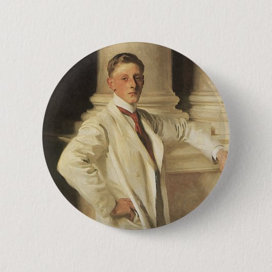 Badge Rond 5 Cm comte de Dalhousie par John Singer Sargent (Devant)