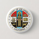 Badge Rond 5 Cm Comté de Los Angeles (Devant)