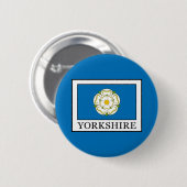 Badge Rond 5 Cm Comté de Yorkshire (Devant & derrière)