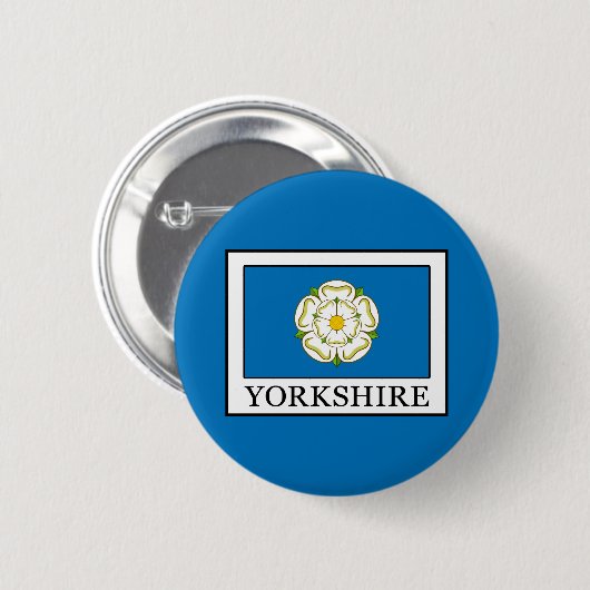 Badge Rond 5 Cm Comté de Yorkshire (Devant & derrière)
