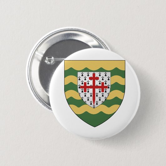Badge Rond 5 Cm Comté d'Irlande de Donegal (Devant & derrière)