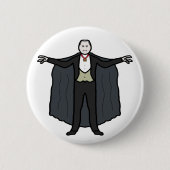 Badge Rond 5 Cm Comte Dracula Vampire (Devant)
