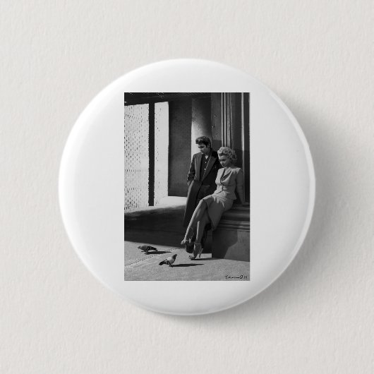 Badge Rond 5 Cm CON19BWD1 Oiseaux d'un Feather.tif (Devant)