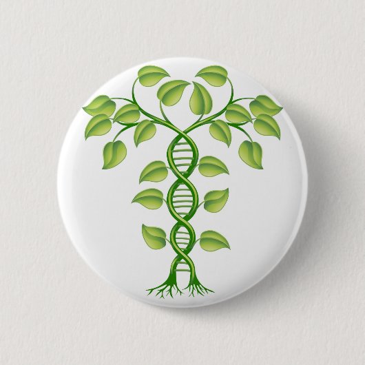Badge Rond 5 Cm Concept de plante d'ADN (Devant)