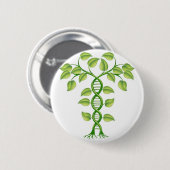 Badge Rond 5 Cm Concept de plante d'ADN (Devant & derrière)