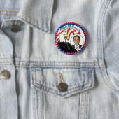 Badge Rond 5 Cm Conception 2012 d'Obama Eagle (En situation)
