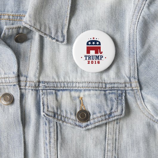 Badge Rond 5 Cm Conception 2016 d'éléphant de GOP d'atout (En situation)