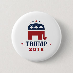 Badge Rond 5 Cm Conception 2016 d'éléphant de GOP d'atout