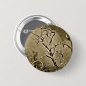BADGE ROND 5 CM CONCEPTION ABSTRAITE AVEC ILLUSION DE BRANCHES D'A (Devant & derrière)