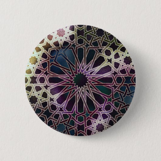 Badge Rond 5 Cm Conception Alhambra (Devant)