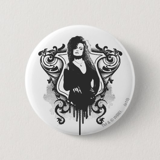 Badge Rond 5 Cm Conception Art des Ténèbres Bellatrix Lestrange (Devant)