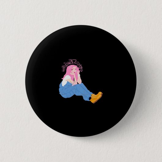 Badge Rond 5 Cm Conception artistique graphique Oh Deer (Devant)